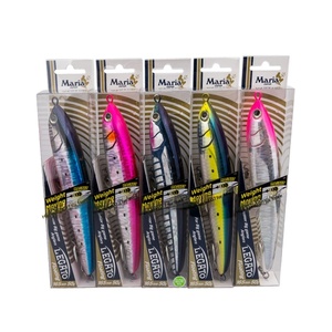 Leurre de pêche <span class=keywords><strong>Maria</strong></span> Japan LEGATO F165 en acier inoxydable imprimé, flottant, à gravité centrale, pour la pêche en mer, type « Golden Gun » - Product Image 1