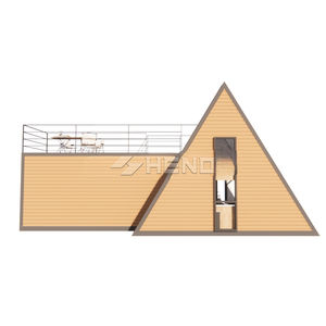 Villa moderne de luxe en A-frame, à faible hauteur, isolée thermiquement, modulaire, préfabriquée, maison triangulaire <span class=keywords><strong>pour</strong></span> appartement ou <span class=keywords><strong>chalet</strong></span> préfabriqué - Product Image 6