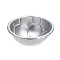 2 pièces d'ustensiles de cuisson pour la cuisine, moule à gâteau en forme de ballon de football 3D DIY, moule à bombe de bain, moule à gâteau en aluminium sphérique non toxique, moule à chocolat