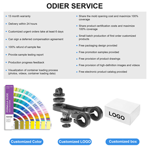 Odier Bán Buôn Trọng Lượng Nhẹ <span class=keywords><strong>360</strong></span> Độ Có Thể Điều Chỉnh Xe Đạp Điện Thoại Phụ Kiện Phổ Tay Điều Chỉnh Gắn Kết Cho Hành Động & Thể Thao Máy Ảnh - Product Image 4