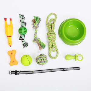 Productos para Mascotas en Oferta, Juego de Platos para Perros, Collar, Surtido de Juguetes para Mascotas, 10 Piezas - Product Image 1