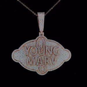 จี้เพชรรูปตัวอักษรแบบปรับแต่งได้ พร้อมชุบทอง สำหรับใส่ทำงาน สไตล์ลำลอง และใส่ซ้อนกัน จำหน่ายราคาส่ง - Product Image 4