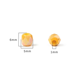 Perles à facettes en verre Cube de 6mm, bricolage fait à la main Bracelet collier <span class=keywords><strong>bijoux</strong></span> matériaux de fabrication accessoires - Product Image 6