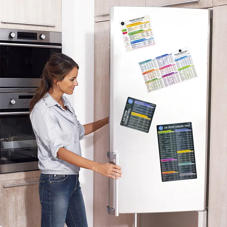 Mutfak promosyonlar düdüklü tencere süreleri düz kağıt buzdolabı mıknatısı