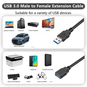 Phổi Kay bán buôn 2m 3m Extender dây USB3.0 am để USB3.0 AF M/F mở rộng 5gbps truyền dữ liệu Sync Extender dây cáp - Product Image 3