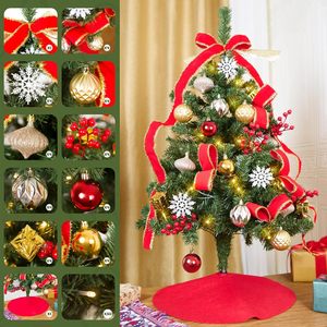 Christmas 2025 Table Xmas Decor Luxury Mini Spruce Artificial Christmas <b>Tree</b> 45cm/60cm/120cm/150cm/180cm Solvent Resistant LED - Product Image 3