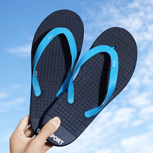 Hafif kaymaz saf renk kapalı Eva terlik yüzme havuzu dış Flip flop rahat plaj terlikleri - Product Image 2