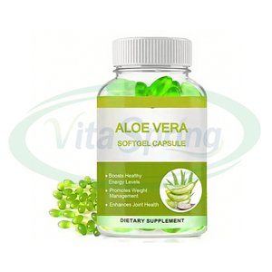 VitaSpring 천연 보충제 알로에 베라 추출물 소프트 캡슐 슬리밍 비타민 E 알로에 베라 소프트젤 - Product Image 1