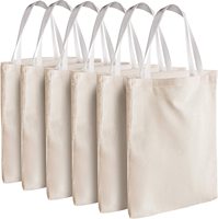 Kustom Dicetak Alami Kosong Polos Daur Ulang Belanja Linen Katun Bahan Kanvas Bahu Kantong Debu