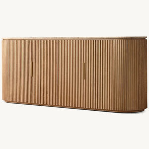 ריהוט יוקרתי ארון מקורה 4 דלת כניסה ארון עץ מלא עם אחסון לסלון מטבח חדר משק בית מלון - Product Image 2