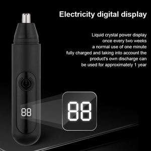 Mini-<span class=keywords><strong>tondeuse</strong></span> électrique portable noire à faible bruit, rechargeable par USB, pour l'épilation des <span class=keywords><strong>oreilles</strong></span> <span class=keywords><strong>et</strong></span> du <span class=keywords><strong>nez</strong></span>, vente en gros sur mesure - Product Image 2