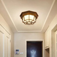 Lustre de plafond classique moderne à LED, étanche IP65, alimenté par courant alternatif, à montage en surface, pour salon, bureau à domicile, couloir