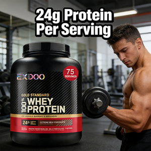 מכירת חיסול - חלבון מי גבינה, מזון-על לבריאות, תומך בשריר רזה, אבקת חלבון מי גבינה עם BCAA, תוסף תזונה - Product Image 2