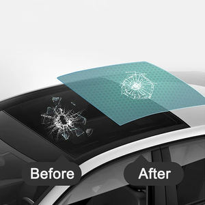 7.5 밀 99% 열 거부 채광창 얼음 갑옷 UV 차단 라이트 블루/blcak 컬러 TPU 자동차 파노라마 채광창 보호 필름 - Product Image 1