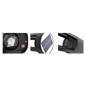 IP65 nhôm không thấm nước LED năng lượng mặt trời đa giác Đèn Sân Vườn kích thước nhỏ treo tường cột đèn ngoài trời vườn biệt thự cảnh quan - Product Image 3