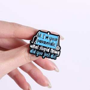 Broches en émail Boo Boo Bus Ambulance, amusantes, pour ambulanciers, avec stéthoscope médical, badges de revers, bijoux en gros - Product Image 4