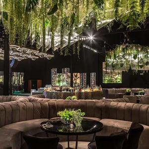 Vente en gros de meubles de restaurant en velours moderne et personnalisé combinaison de chaises de table pour café, café, salon, hôtel - Product Image 4