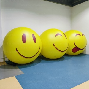 Ballon géant gonflable LED lumineux personnalisé avec logo, motif visage souriant, de 1m à 4m, pour événements promotionnels en centre commercial, Journée familiale ou événements d'entreprise - Product Image 5