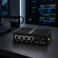 Mini PC Appliance de Sécurité Pare-feu Hélicoïdal Pfsense avec Processeur Intel Celeron J4105 Quad Core et 4 Ports LAN – Solution Économique