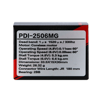 Servo JX PDI-2506MG 24.8g 6.2kg.cm con Engranajes Metálicos, Carcasa Central de Aluminio CNC y Doble Rodamiento para Planeadores RC y Aviones de Ala Fija