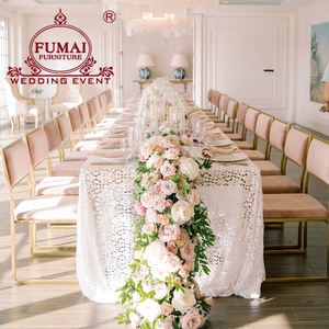 Modern Hotel Party Events Wedding velvet cushion restaurant wholesale <b>pink</b> banquet <b>chairs</b> - Product Image 2