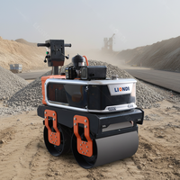 Compacteur de sol manuel à double tambour de haute qualité avec moteur diesel