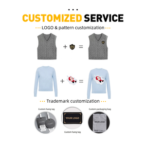 Cárdigan Clásico Personalizable de Color Naranja para <span class=keywords><strong>Mujer</strong></span>, con Cierre, Cuello Redondo, Manga Raglán, Tejido de Punto Suave y Transpirable - Product Image 5