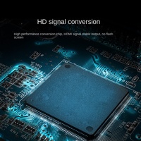 Adaptador DP a HDTV Macho-Hembra 4K 30Hz con Cubierta de PVC y Blindaje de Lámina para Laptop, Monitor de Escritorio y Proyector
