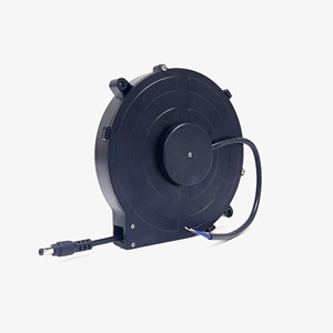 Carrete de cable de CC <span class=keywords><strong>pequeño</strong></span> 5,5x2,1, carrete de cable de extensión retráctil de retorno de resorte de rebobinado automático para cargador de coche, extensión de cable de batería - Product Image 2