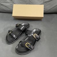 Mules et Sandales Plates de Luxe pour Femmes avec Boucles Métalliques – Chaussures Designer Personnalisées