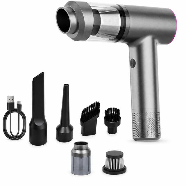 Pet Hair Handheld Vacuum Cleaner 12000Pa Suction 15 Min Runtime Cordless Mini Home Vacuum