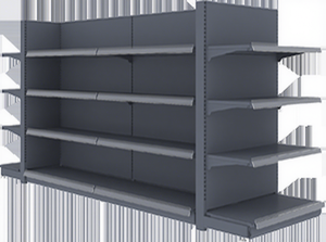 Gondole métallique double face légère pour supermarché, étagères réglables pour présentoirs de magasin de détail - Product Image 3