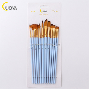 Meilleur ensemble de pinceaux pour peinture acrylique avec poils en nylon et manche en bois pour <span class=keywords><strong>kit</strong></span> de peinture avec pinceaux et peinture - Product Image 1