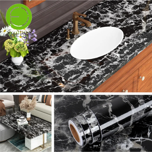 Autocollant de <span class=keywords><strong>cuisine</strong></span> UDK Factory Direct 60cm X 5m en marbre, résistant à l'huile, imperméable, ignifuge, amovible, en <span class=keywords><strong>rouleau</strong></span> - Product Image 4