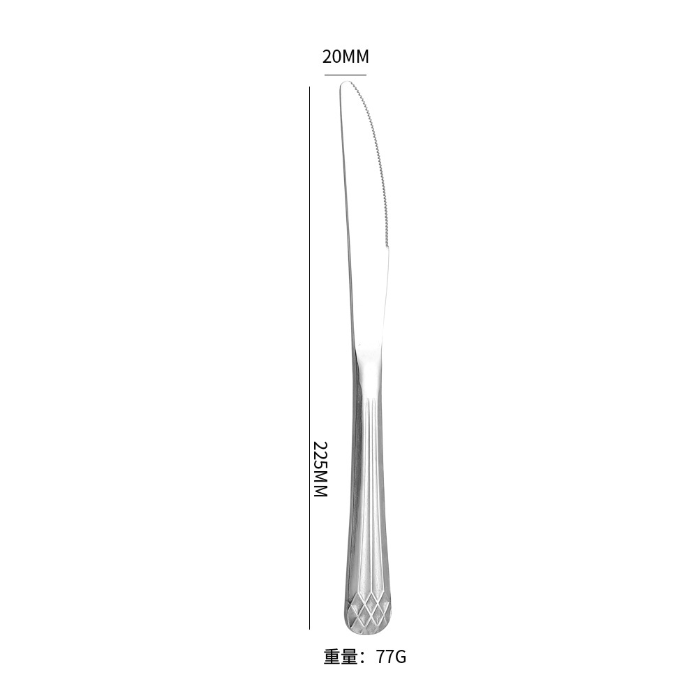 Cuchillo de mesa de plata