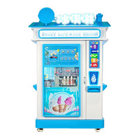 Machine à crème glacée en libre-service, commerciale, faite maison, code QR, dessert, célébrité d'Internet, mini, petite, entièrement automatique pour enfants