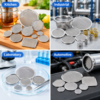 Disk Filter Logam, Saringan Kawat Baja Anti Karat, Jaring Datar Bundar, Elemen Saringan Berbingkai, Aksesoris Pemisah, Mesin