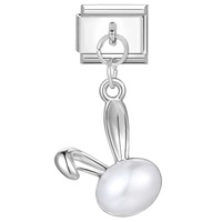 Accesorios Hechos a Mano, Pulsera de Charms Italianos de Moda, Acero Inoxidable, Charms Italianos Individuales Modernos