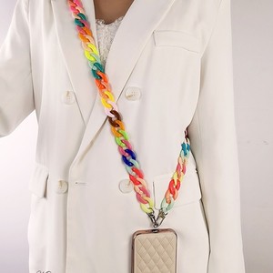 2025 verano personalizado enlace cadena cordón bolsa estilo clásico 120cm grueso acrílico teléfono bandolera Correa Collar para <span class=keywords><strong>mujer</strong></span> - Product Image 3