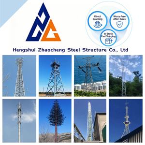 Tour d'observation télécom en acier galvanisé à chaud, 30m, 35m, 40m, 100ft, avec levage manuel, personnalisable - Product Image 3