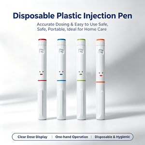 Injecteur stylo jetable personnalisé OEM/ODM pour injection sous-cutanée, dose réglable, commande en gros - Product Image 1