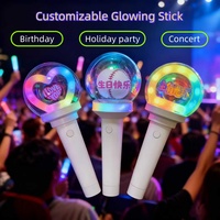 Barra Luminosa LED Langxun de Plástico con Forma Irregular, Batería 3A, Personalizable, Estilo Retro, para Conciertos, Reuniones de Fans, Fiestas