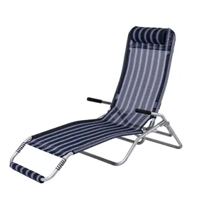 Confortevole regolabile solarium all'aperto lettino sedia di spiaggia