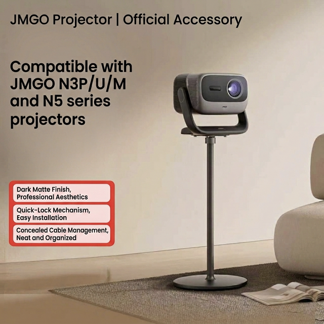 JMGO X Type Gimbal Floor Stand Double Reinforced Cable Hiding Design Quick Installation Compatible N3P/U/M/N5 Series Projectors