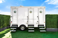 FOOD VAN Design de Luxe 12FT 3 Postes Remorque Sanitaire Extérieure de Qualité Supérieure à Vendre
