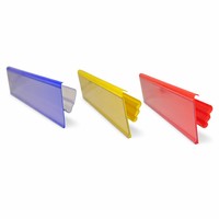 Bande de prix en PVC à clipser couleur personnalisée pour étagère, bande de données à clipser de 43 mm pour refroidisseur de supermarché &amp;
