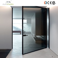 Porta in vetro multisala di fascia alta con vetro temperato porta in vetro moderno vetro residenziale di alta qualità ingresso cancello principale