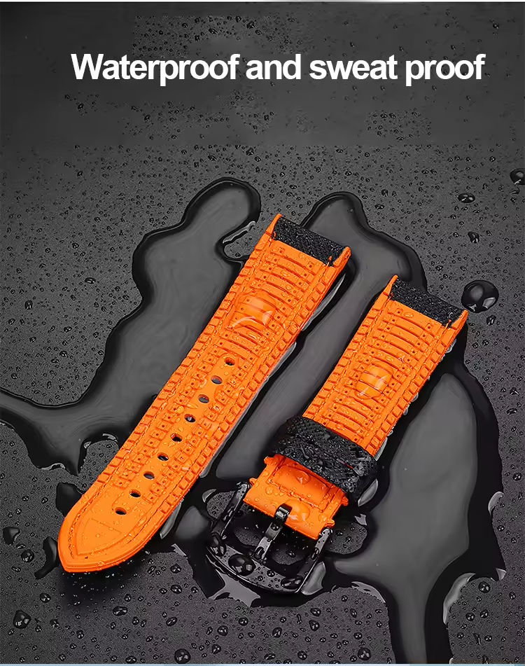 Watch Band Texture Shop Our New Design Waterproof Nylon Texture FKM Watch Bands