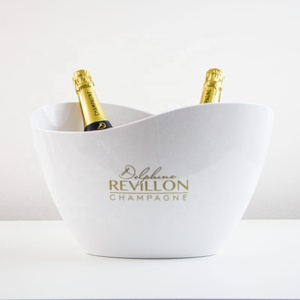 中国工場卸売カスタム10Lプラスチックボウル楕円形ボート波波型ワインチラーパーティー用シャンパンアイスバケット - Product Image 2