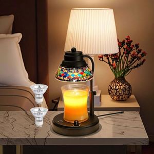 Lámpara Eléctrica de Cristal con Forma de Diamante, Colorida, para Derretir Cera, con Temporizador y Regulador de Intensidad, Calentador de Velas - Product Image 3